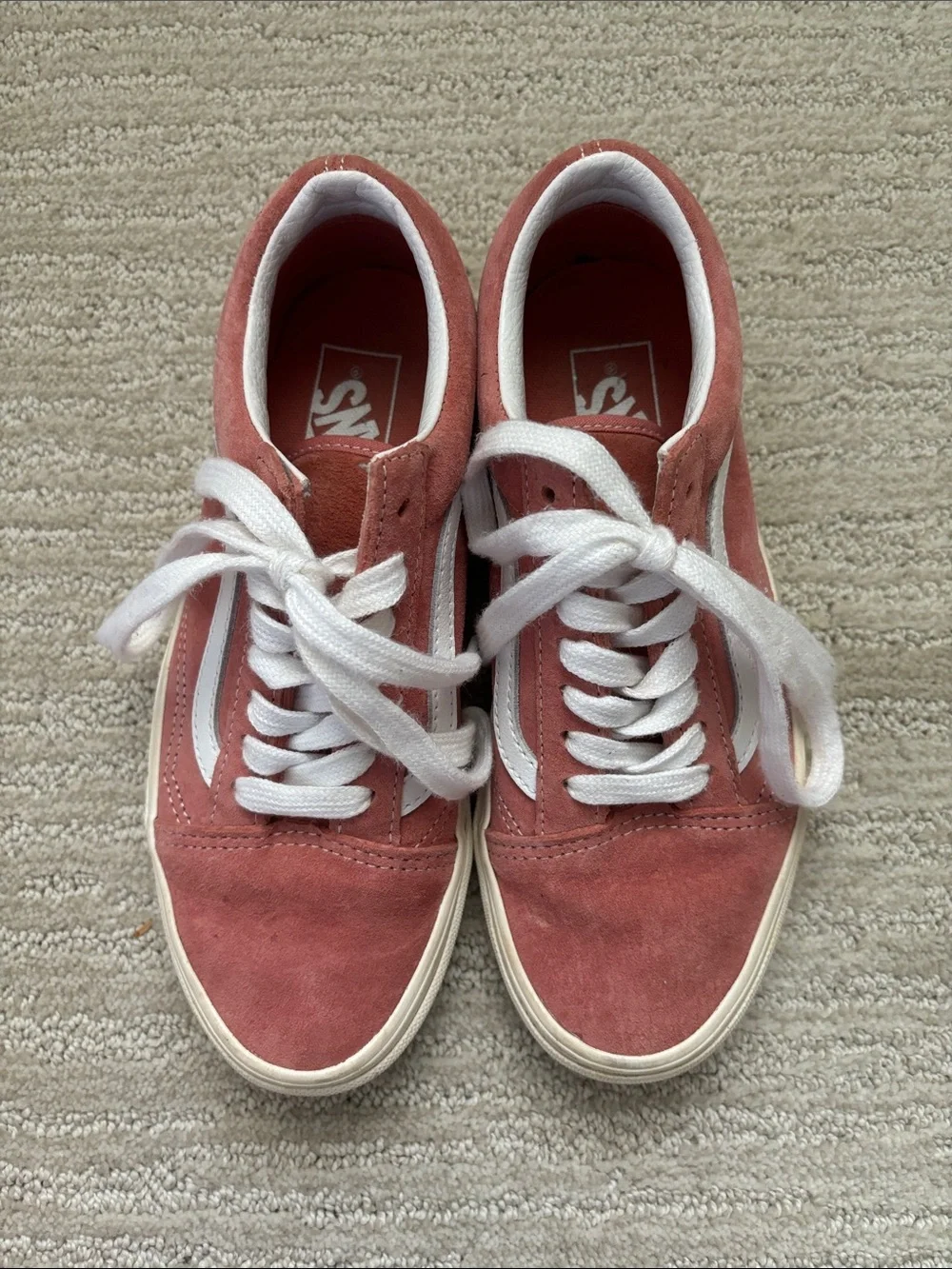 Vans Old Skool Women's Suede Sneakers in Rose